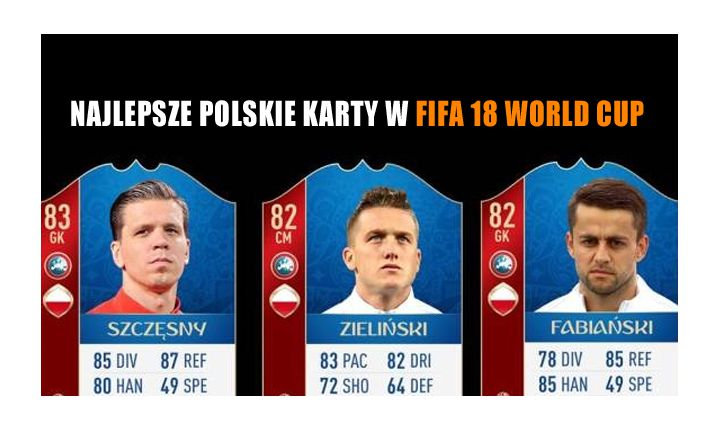 Najlepsze karty Polaków w mundialowym dodatku do FIFA 18